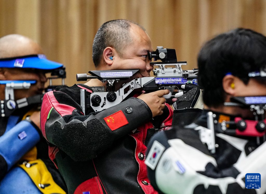 射击——亚残运会(R1)SH1级男子10米气步枪立射决赛赛况